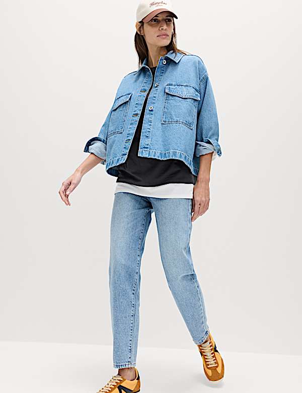 Pure Cotton Double Layer Oversized T-Shirt - DE