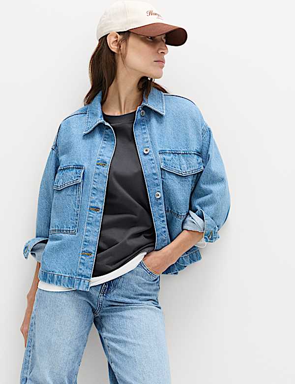 Pure Cotton Double Layer Oversized T-Shirt - DE