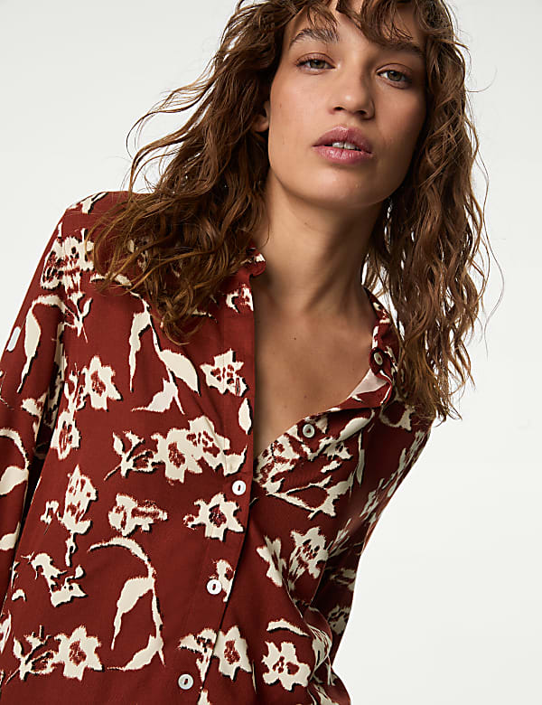 Printed Collared Shirt