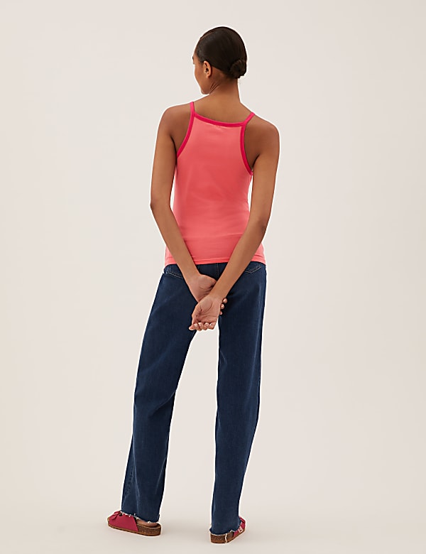 Cotton Rich Fitted Sleeveless Cami Top