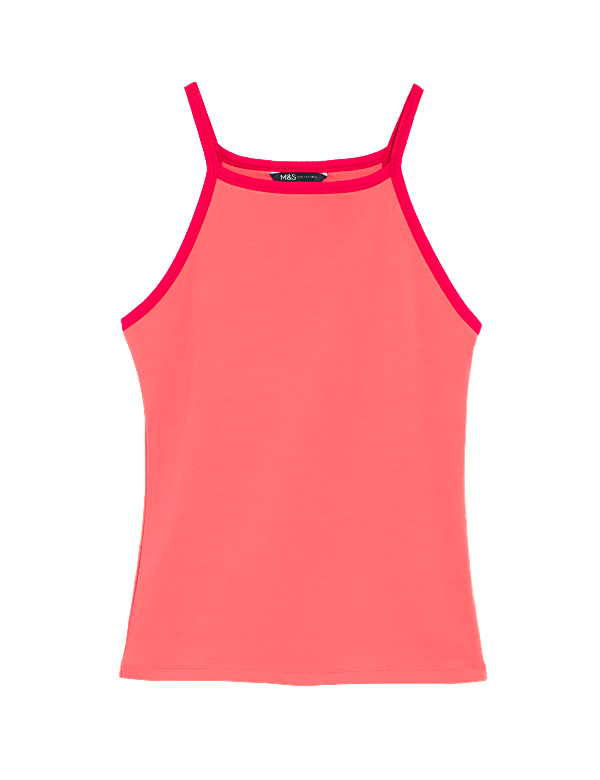 Cotton Rich Fitted Sleeveless Cami Top