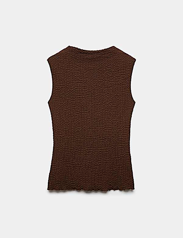 Textured Sleeveless Top - AL