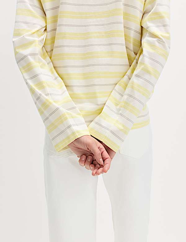 Pure Cotton Striped Rugby Top - CH