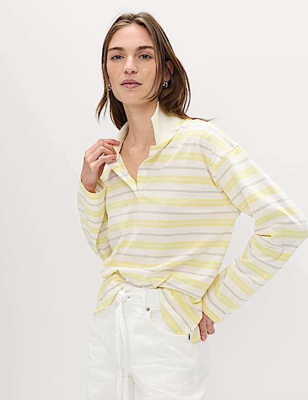 Pure Cotton Striped Rugby Top - CH