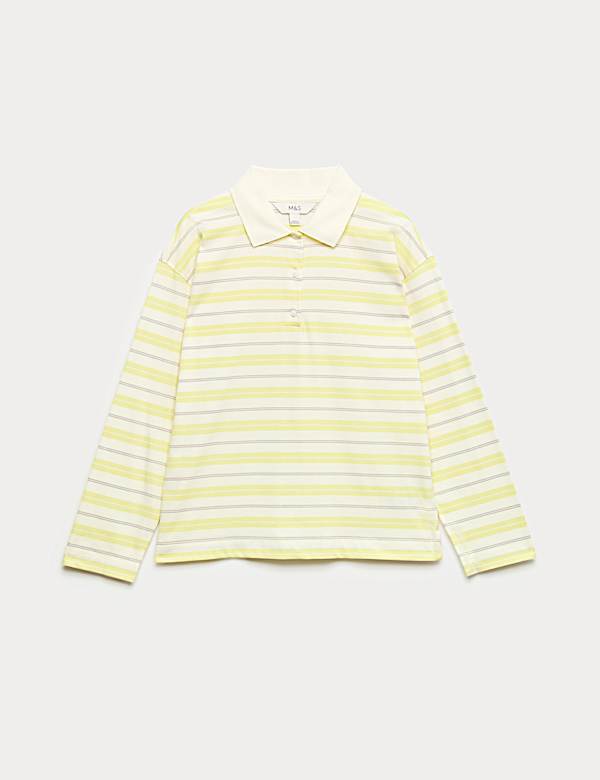Pure Cotton Striped Rugby Top - CH