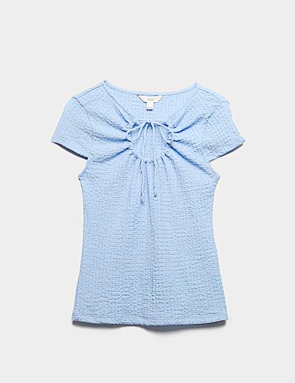 Textured Keyhole Top - DK