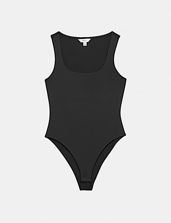 Square Neck Fitted Vest Bodysuit - MX
