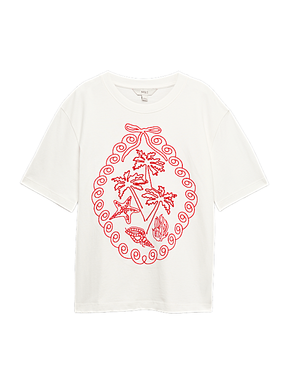 Pure Cotton Graphic Oversized T-Shirt