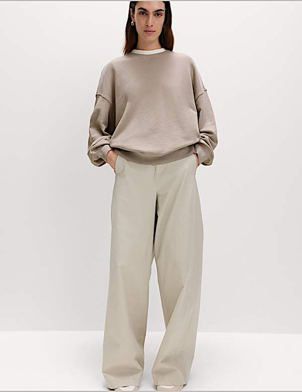 Cotton Rich Garment Dye Sweatshirt - TW