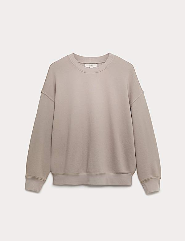 Cotton Rich Garment Dye Sweatshirt - TW