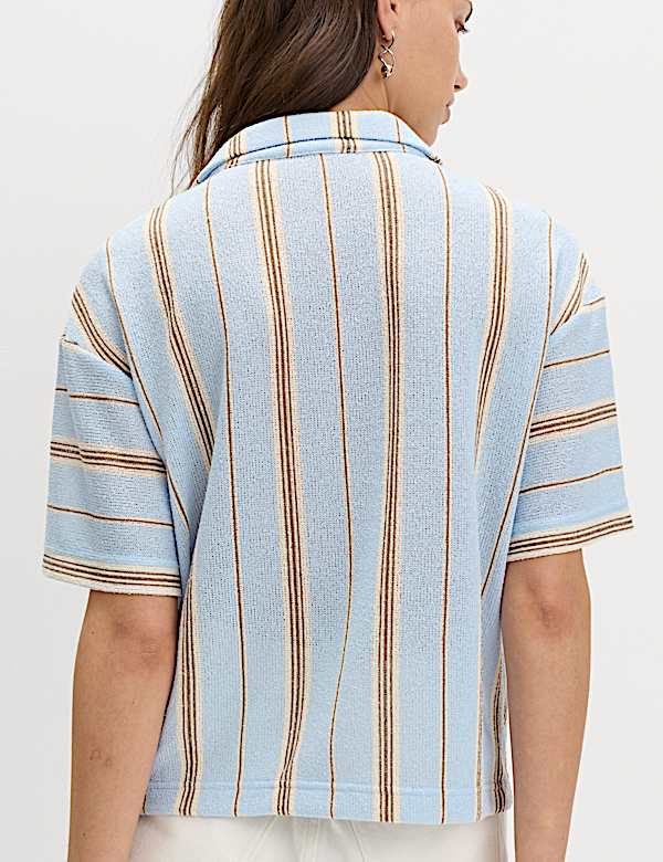 Striped Textured Resort Shirt