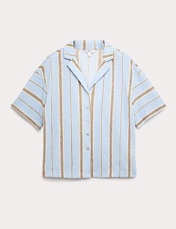 Striped Textured Resort Shirt - PT