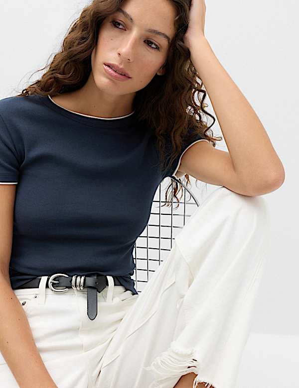 Cotton Rich Double Layer T-Shirt - CH