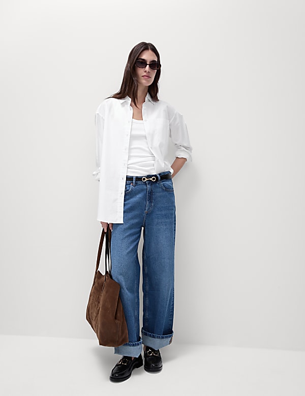 Cotton Rich Ribbed Slim Fit Vest Top