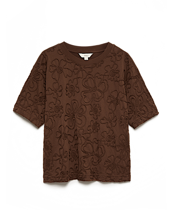 Pure Cotton Appliqu&eacute; T-Shirt