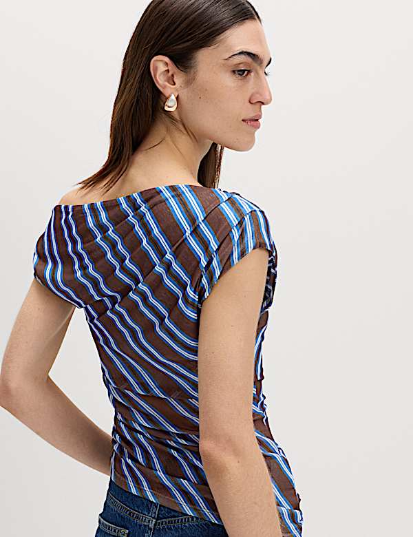 Pure Cotton Asymmetric Drape Top