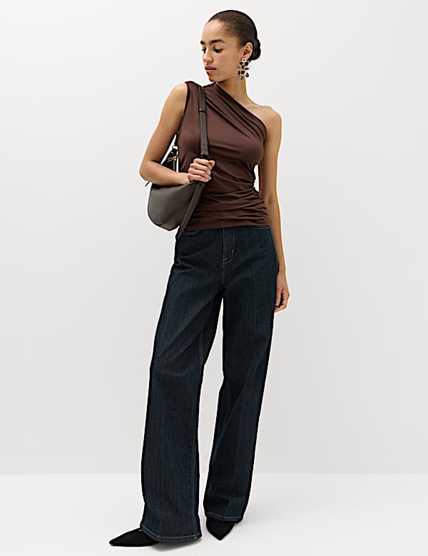 One Shoulder Drape Top - AT