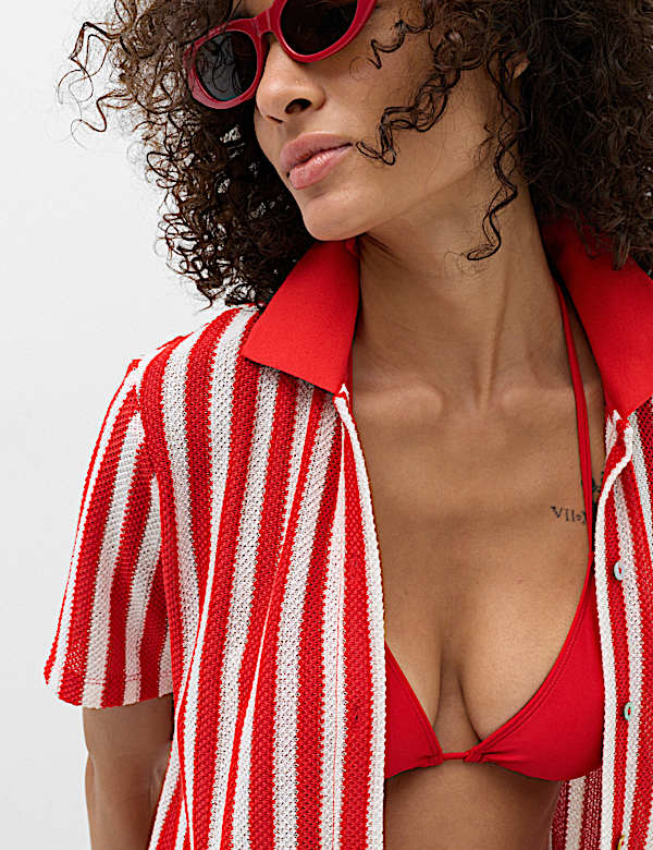 Striped Crochet Shirt