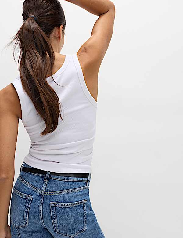 2pk Cotton Rich Ribbed Vests - MX