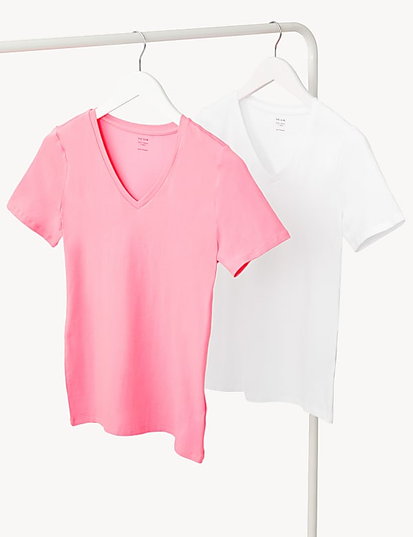 2pk Cotton Rich T-Shirts - DE