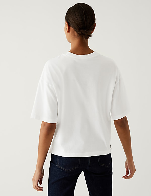 Pure Cotton Sequin Printed T-Shirt