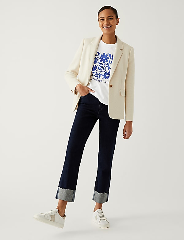 Pure Cotton Sequin Printed T-Shirt
