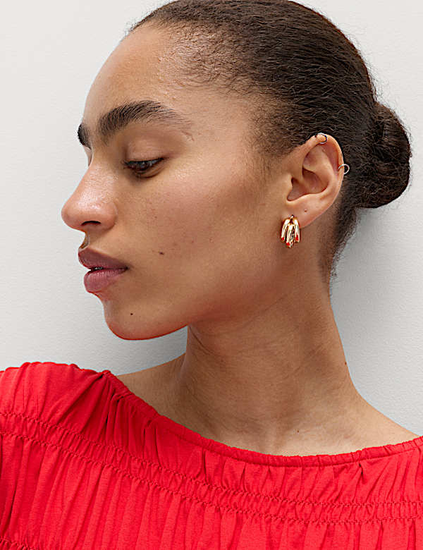 Pure Cotton Smocked Detail Top - US