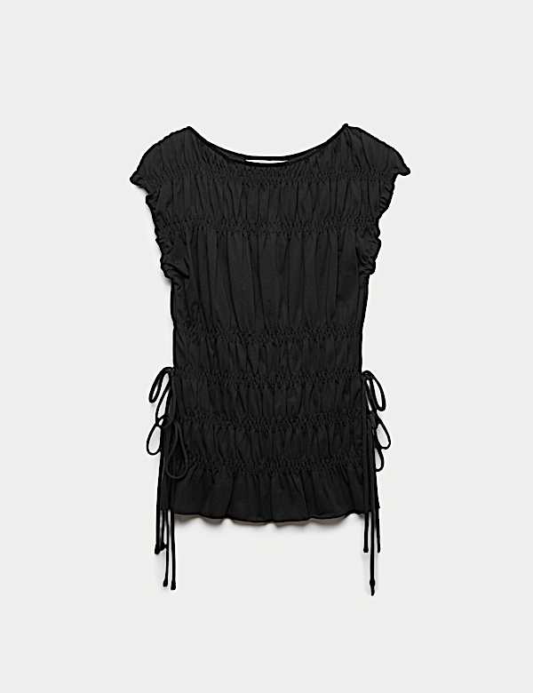 Pure Cotton Smocked Detail Top - VN