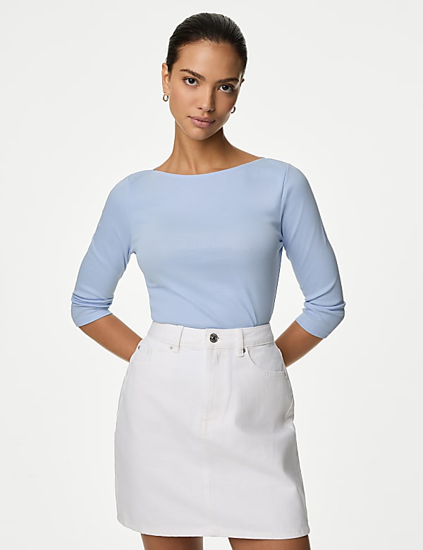 Pure Cotton Slim Fit Top