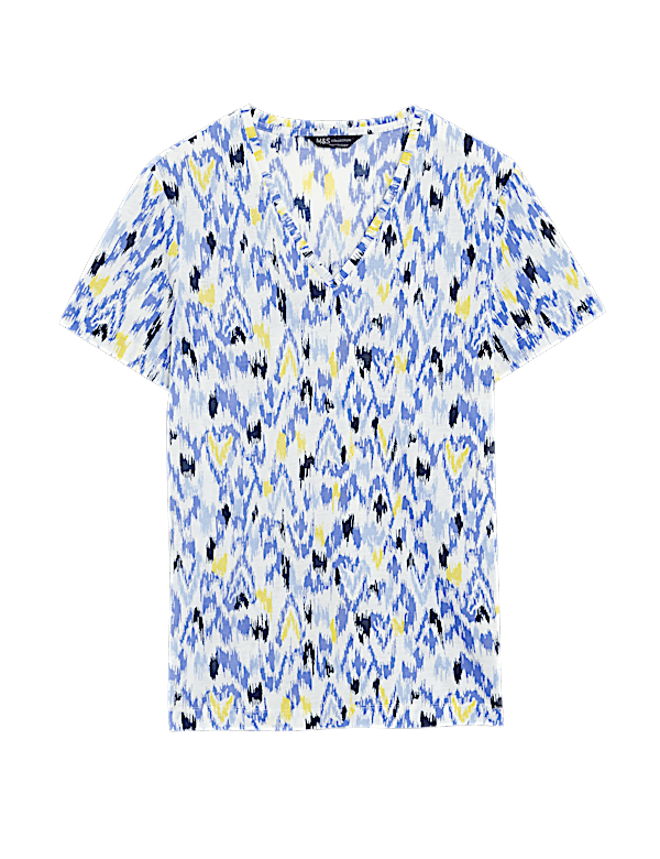 Printed Relaxed Longline T-Shirt