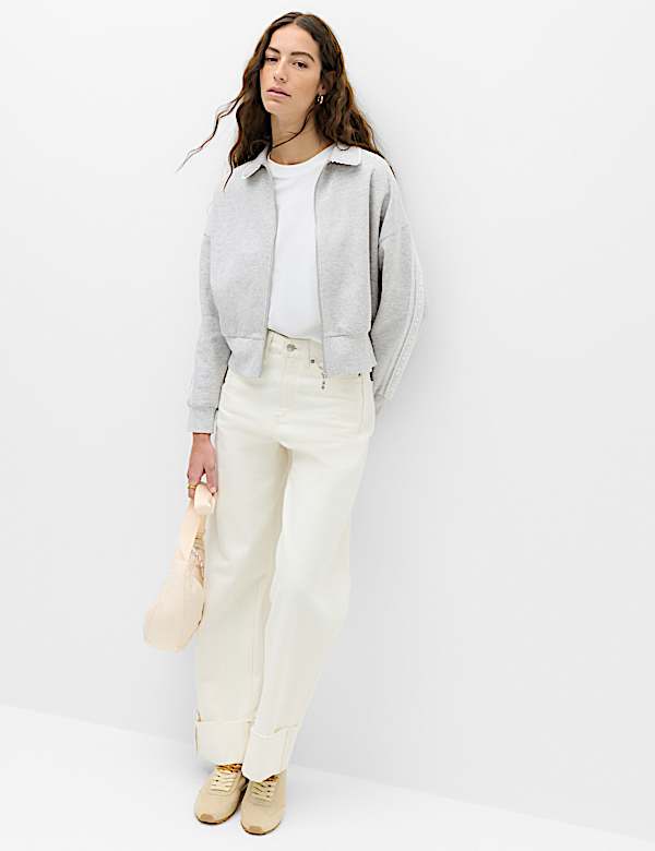 Cotton Rich Zip Track Jacket - BE