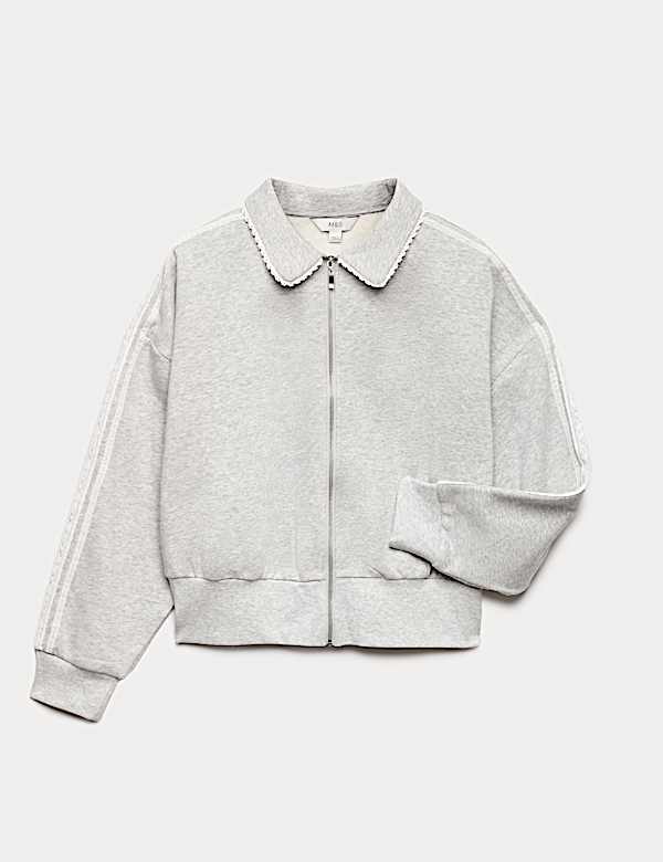 Cotton Rich Zip Track Jacket - BE