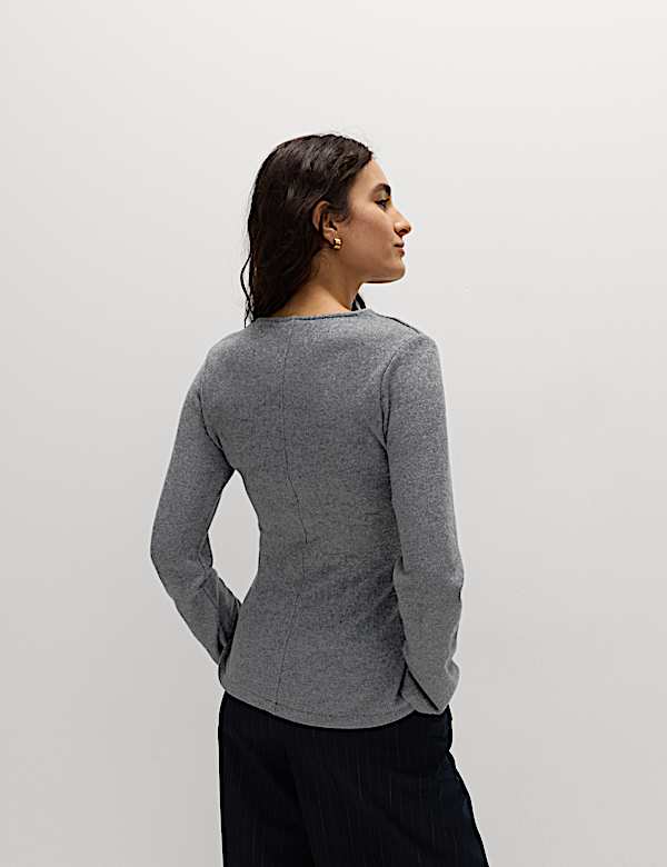 Cardigan confortable coupe cintrée à col rond - LU