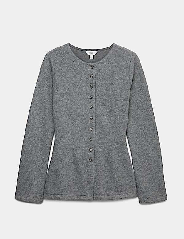 Cardigan confortable coupe cintrée à col rond - LU