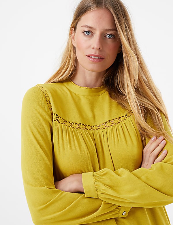 Lace Insert Shell Top