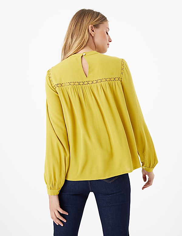Lace Insert Shell Top