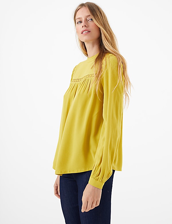 Lace Insert Shell Top