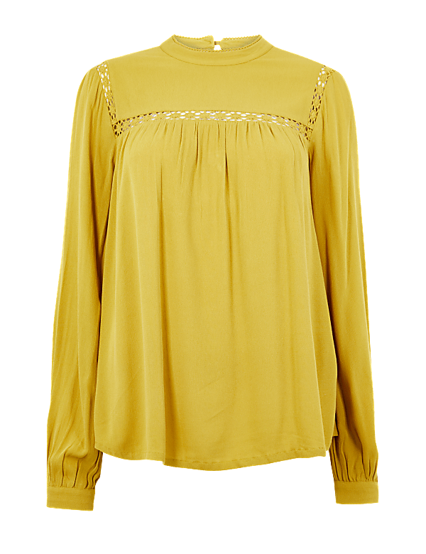 Lace Insert Shell Top