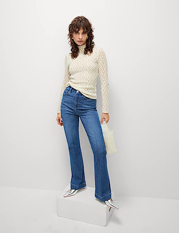 Cotton Blend Lace Top - TW