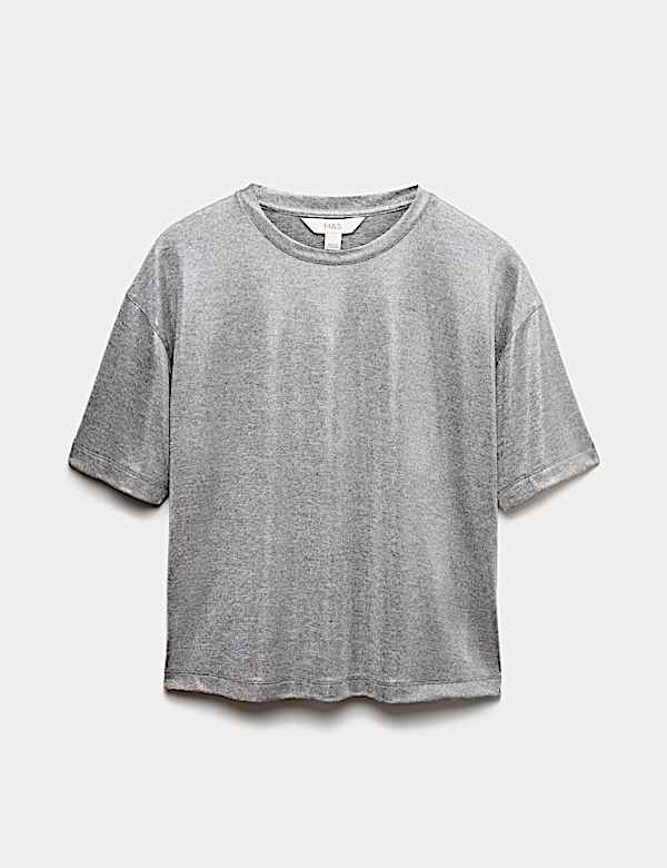 Metallic Shimmer T-Shirt - AT