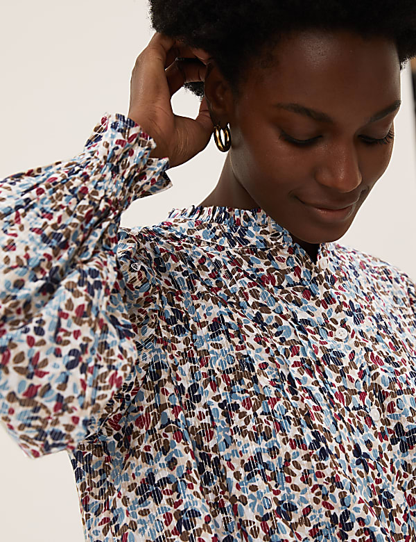 Modal Blend Sparkly Printed Blouse