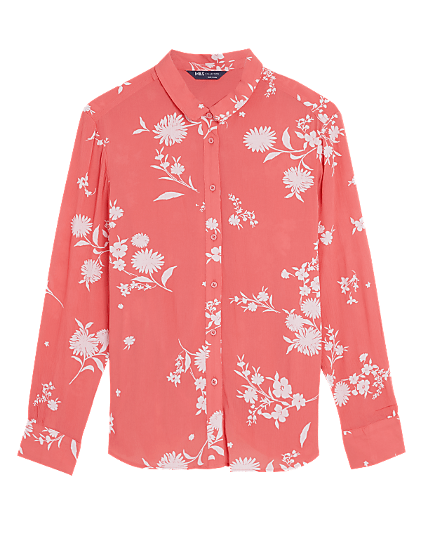 Floral Regular Fit Longline Shirt