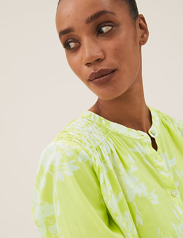 Pure Cotton Printed Regular Fit Blouse