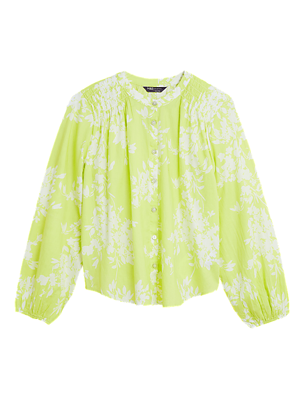 Pure Cotton Printed Regular Fit Blouse