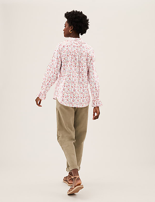 Pure Cotton Floral Regular Fit Shirt