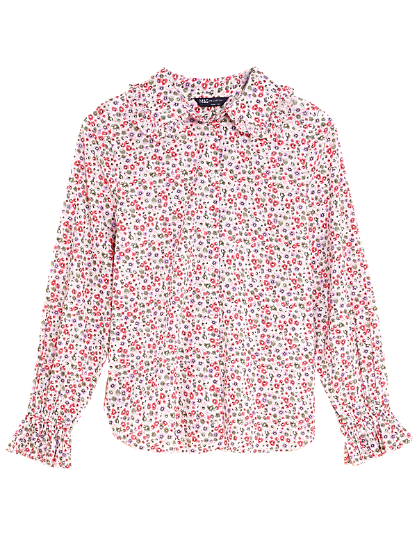 Pure Cotton Floral Regular Fit Shirt