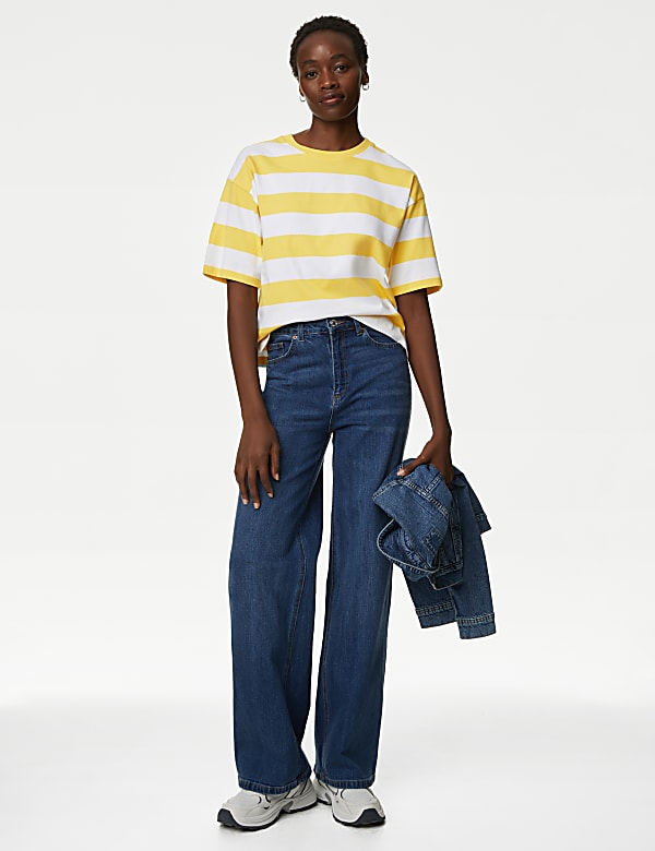 Pure Cotton Striped T-Shirt