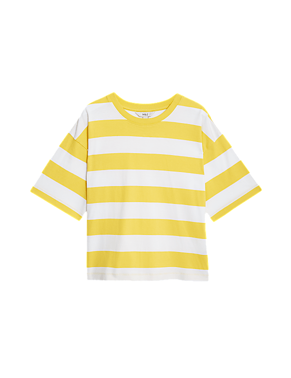 Pure Cotton Striped T-Shirt