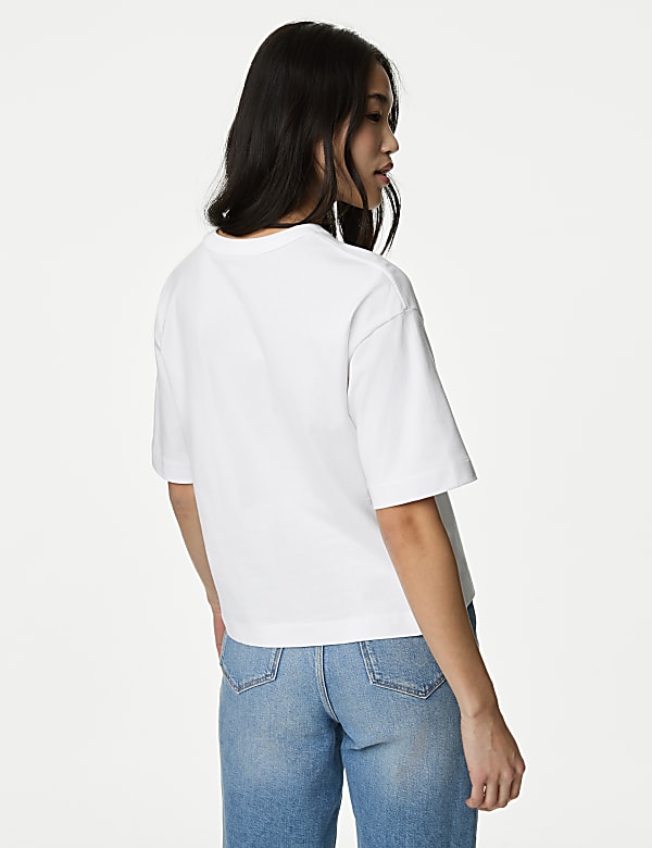 Pure Cotton Printed Oversized T-Shirt