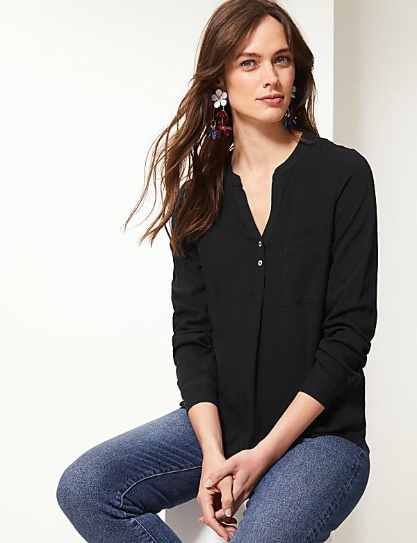 Button Detailed Blouse